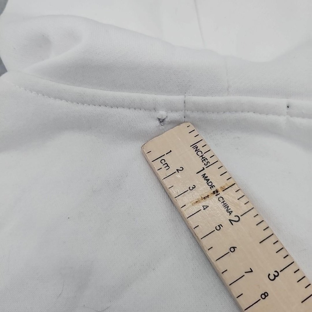 True Religion Hoodie Mens Large White Full Zip Sweatshirt Buddha Logo Streetwear - Picture 9 of 10